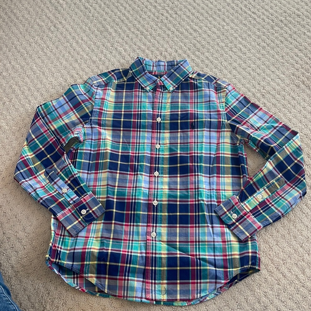 EUC Boys Ralph Lauren button down. Size M (10-12)
